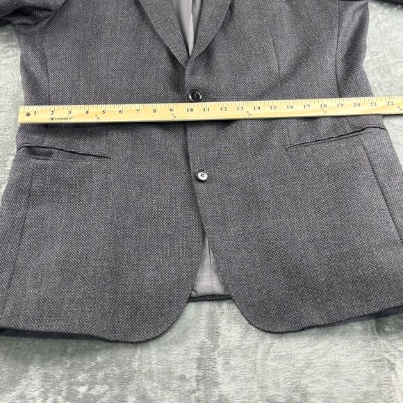 Hugo Boss Blazer Men’s 44L 100% Virgin Wool Ermenegildo Zegna Cloth Herringbone - Picture 12 of 16